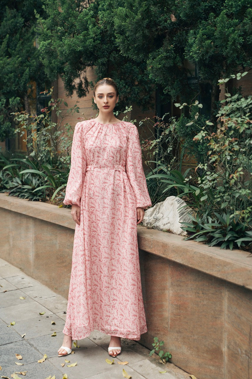 Florence Chiffon Maxi Dress - Floral Dresses Ameera Modest Wear