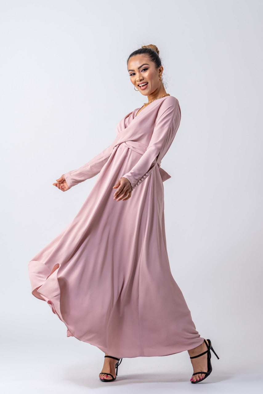 Tuscany Maxi Dress- Mauve Ameera Modest Wear 