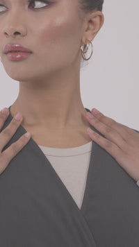 Lima Wrap Maxi Vest- Charcoal Grey