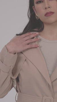 Sienna Premium Trench Coat - Classic Beige