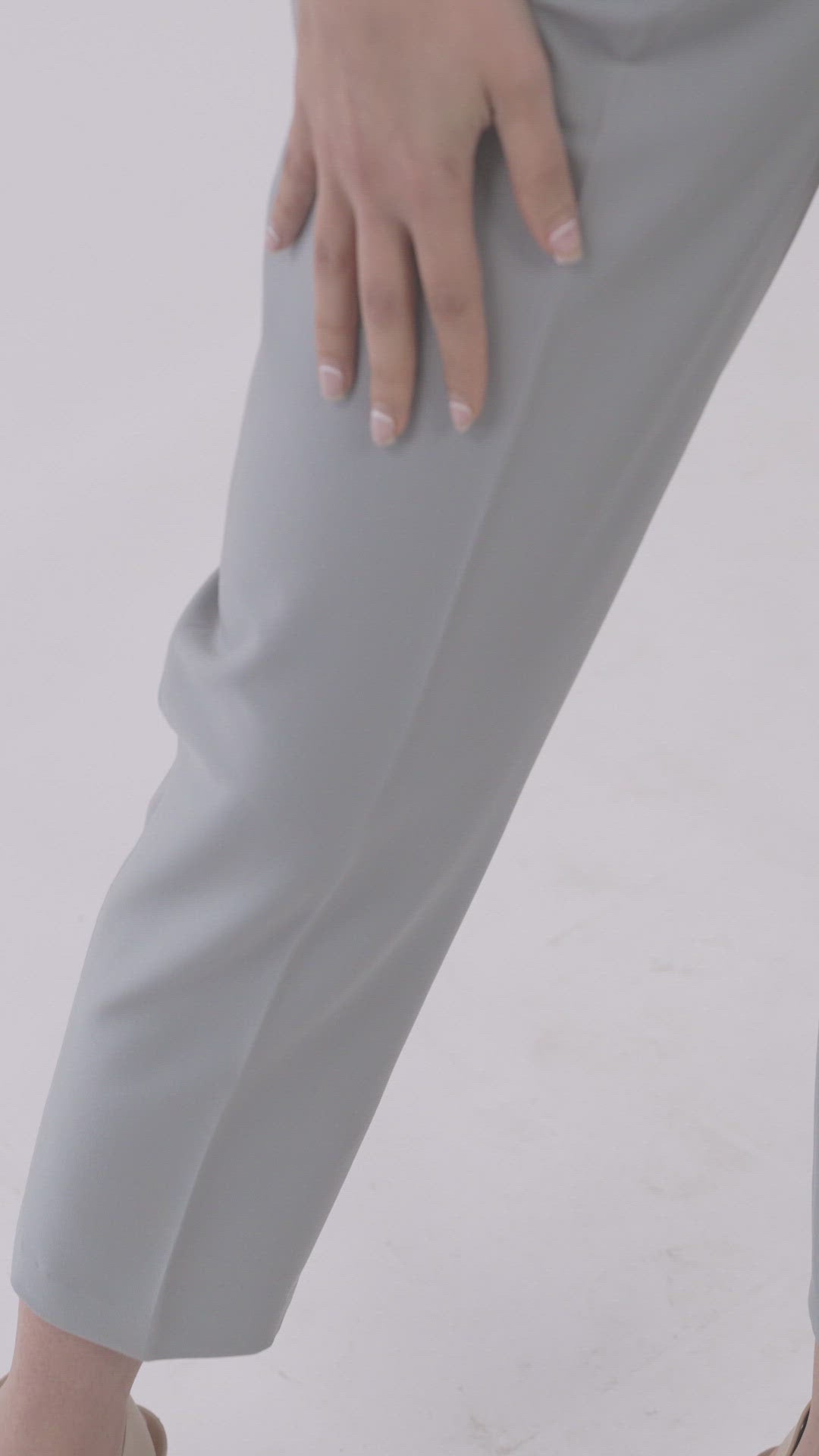 Fiji Narrow Pants- Light Slate Grey