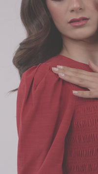 Santorini Linen Maxi Dress - Rouge