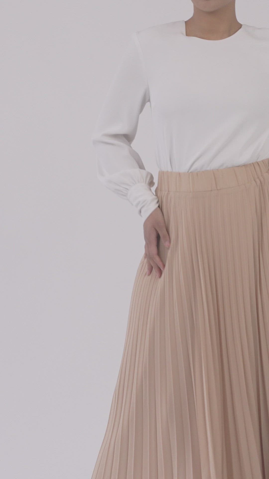 Sydney Chiffon Maxi Skirt - Warm Beige