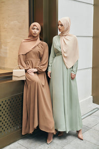 Thumbnail for Florence Chiffon Maxi Dress- Polkadot Dresses Ameera Modest Wear 