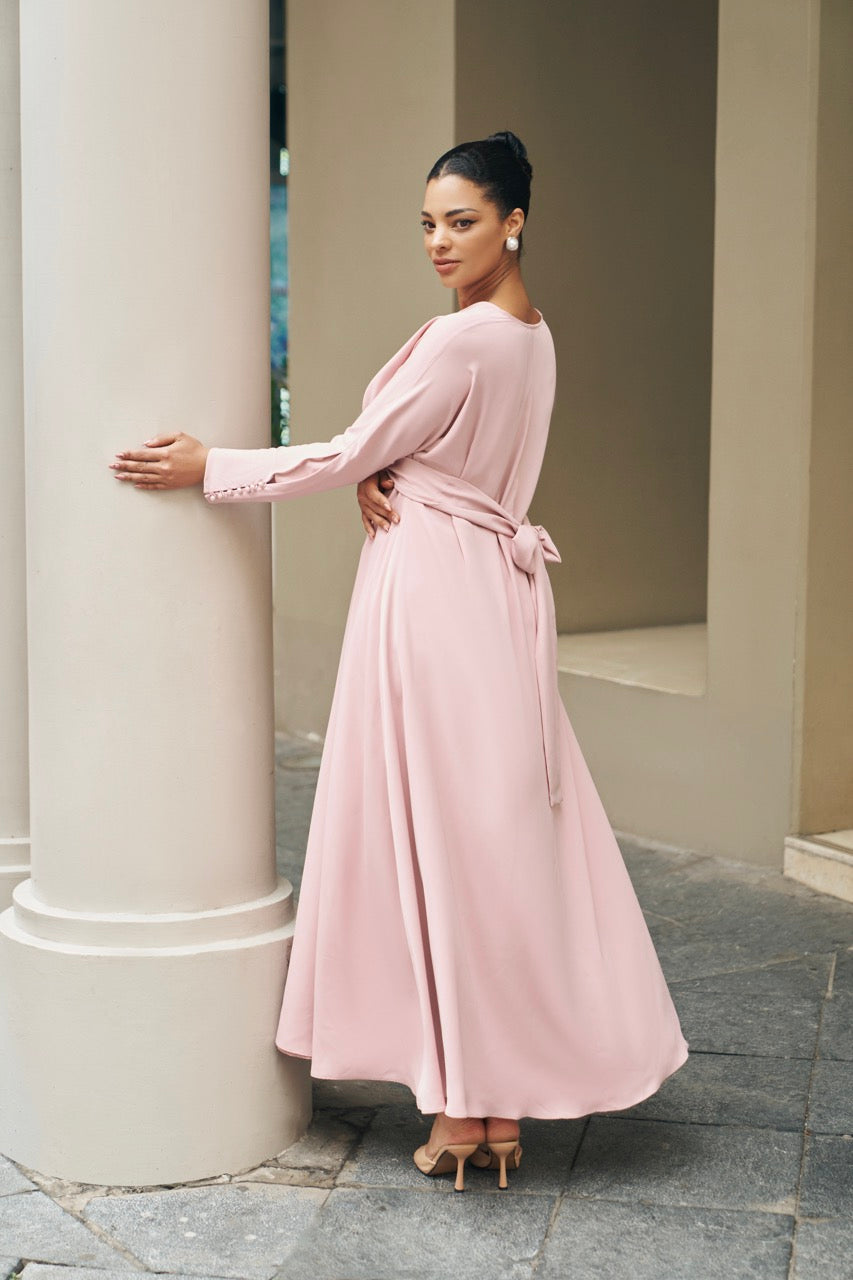 Tuscany Maxi Dress - Mauve Dresses Ameera Modest Wear 