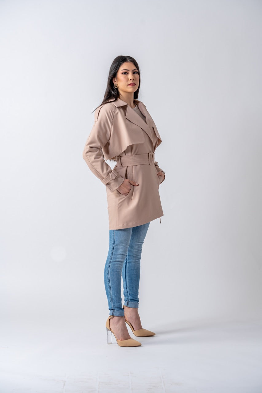 Sienna Premium Trench Coat- Classic Beige Ameera Modest Wear 