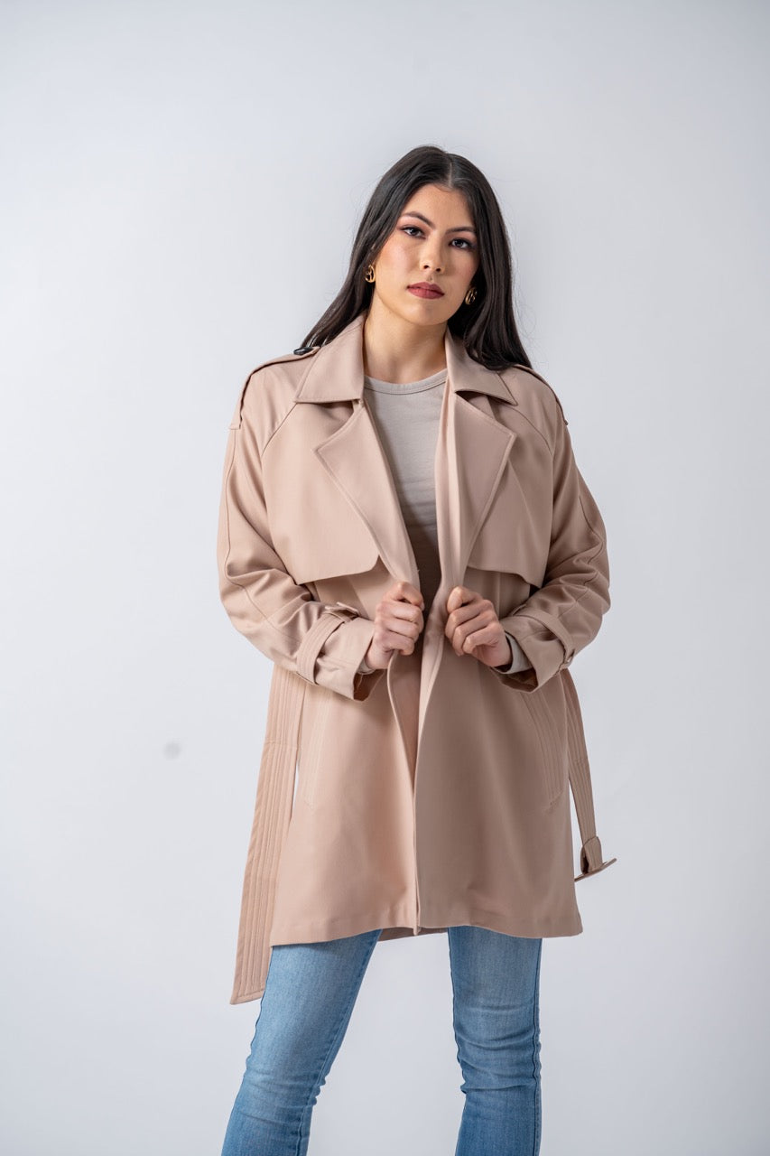 Sienna Premium Trench Coat- Classic Beige Ameera Modest Wear 