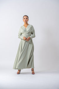 Thumbnail for Tuscany Maxi Dress- Sage Green Ameera Modest Wear 