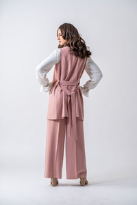 Thumbnail for Panama Maxi Vest- Blush Pink Ameera Modest Wear 