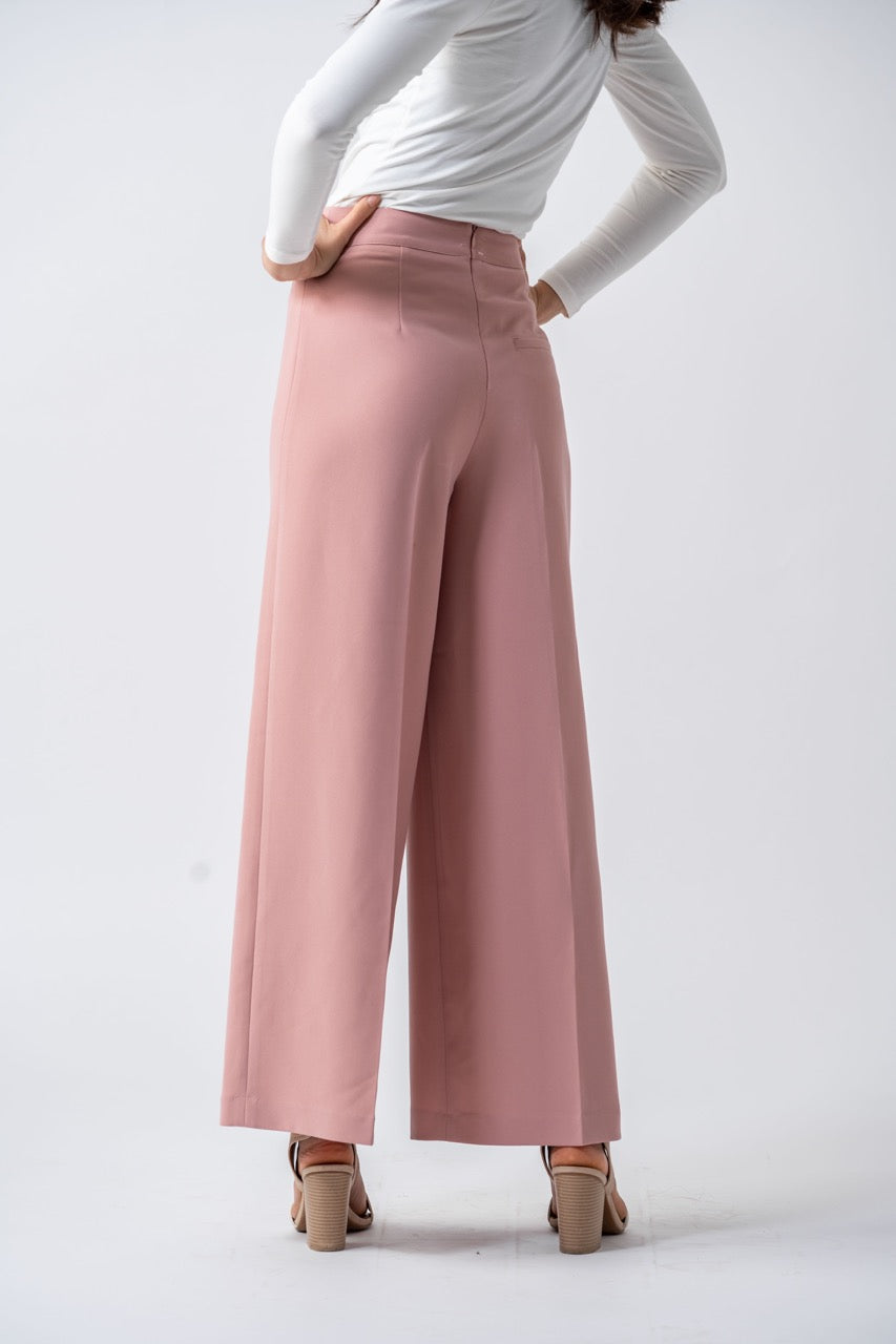 Milano Palazzo Pants - Blush Pink – Ameera Modest Wear