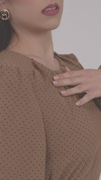 Florence Chiffon Maxi Dress- Polkadot